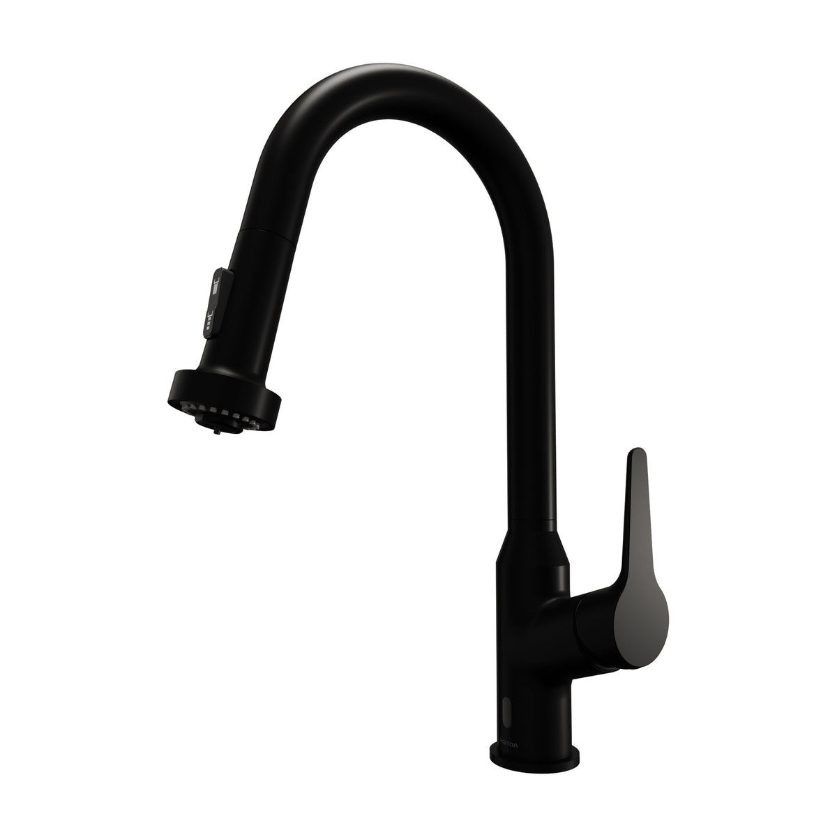 Scottsdale touchless sensor pull down kitchen faucet in Matte Black