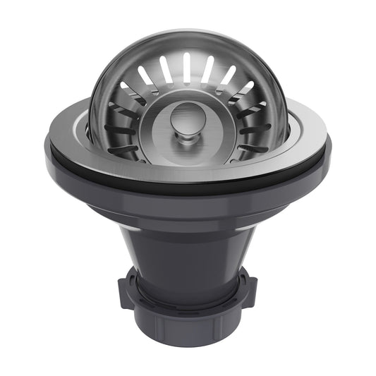 Stainless steel kitchen sink basket strainer