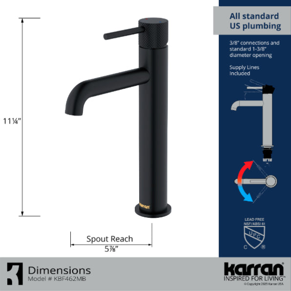 Tryst Bathroom Vessel Faucet