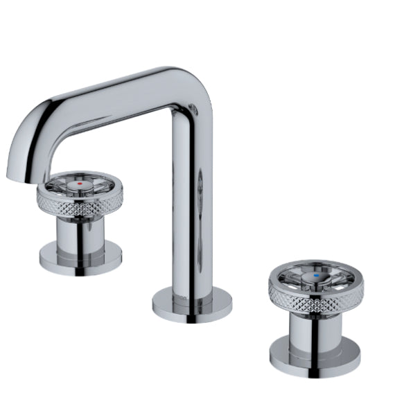 Tryst Wheel 8" Widespread Bathroom Lavatory Faucet