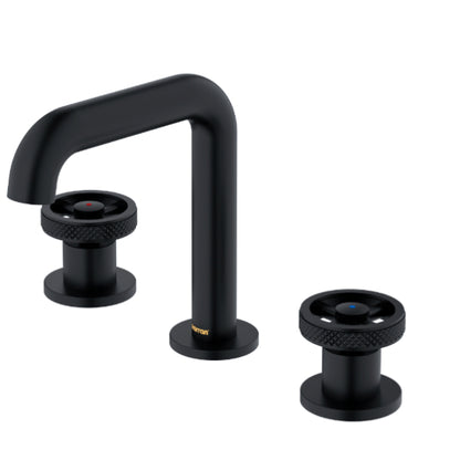 Tryst Wheel 8" Widespread Bathroom Lavatory Faucet