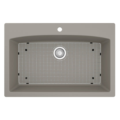 Tudor 33" Quartz Composite Top Mount Kitchen Sink