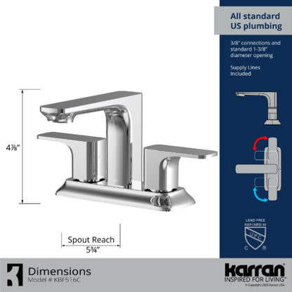Venda 4" Centerset Bathroom Lavatory Faucet