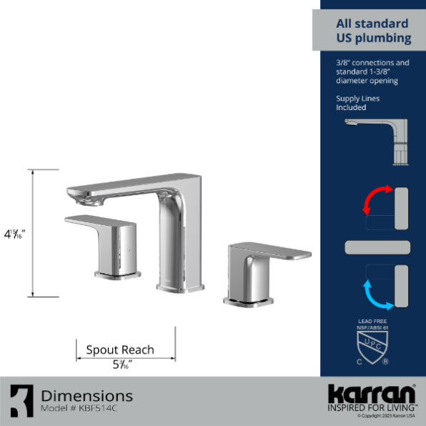 Venda 8" Widespread Bathroom Lavatory Faucet