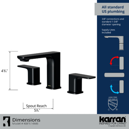 Venda 8" Widespread Bathroom Lavatory Faucet