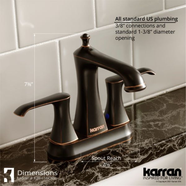 Woodburn 4" Centerset Bathroom Lavatory Faucet