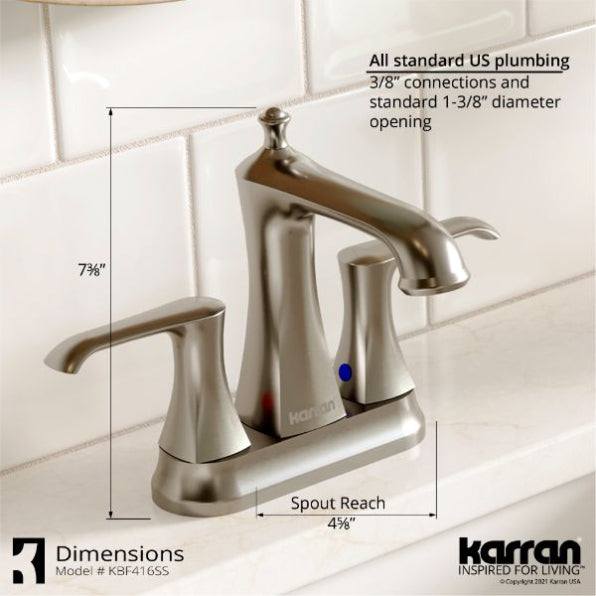 Woodburn 4" Centerset Bathroom Lavatory Faucet