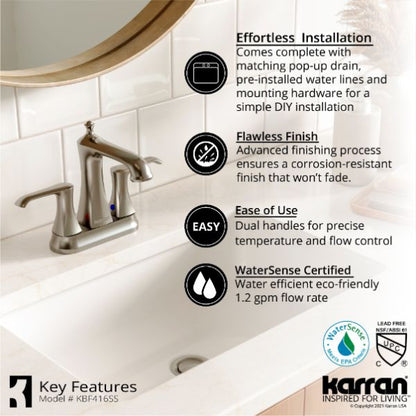 Woodburn 4" Centerset Bathroom Lavatory Faucet