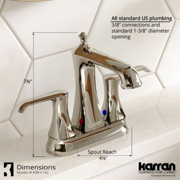 Woodburn 4" Centerset Bathroom Lavatory Faucet