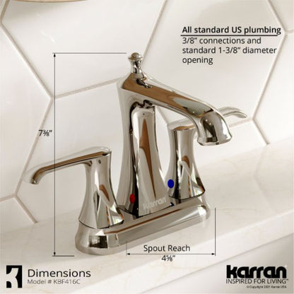 Woodburn 4" Centerset Bathroom Lavatory Faucet
