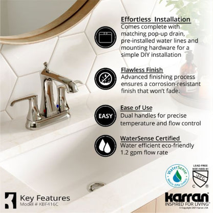 Woodburn 4" Centerset Bathroom Lavatory Faucet