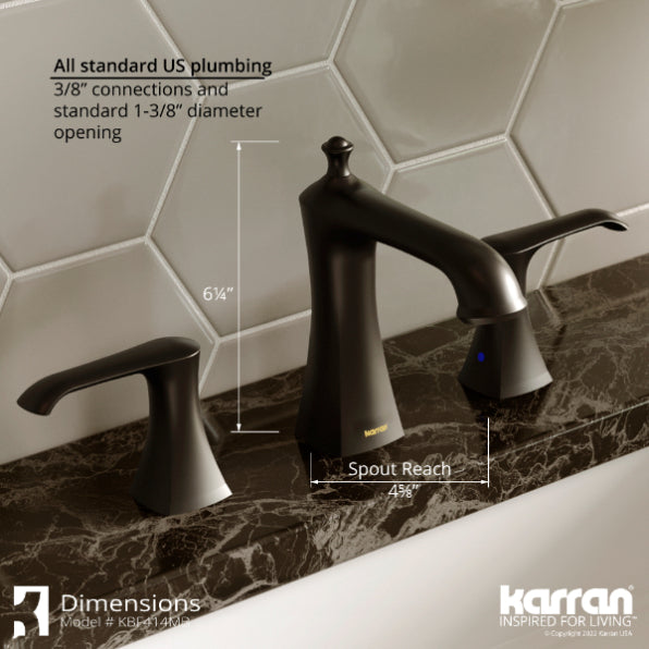 Woodburn 8" Widespread Bathroom Lavatory Faucet