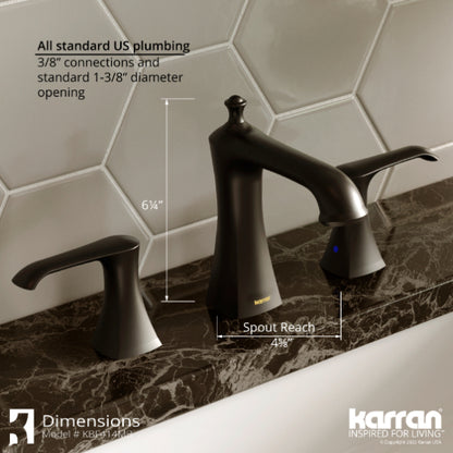 Woodburn 8" Widespread Bathroom Lavatory Faucet