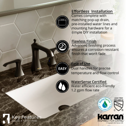 Woodburn 8" Widespread Bathroom Lavatory Faucet