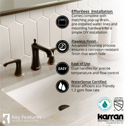 Woodburn 8" Widespread Bathroom Lavatory Faucet