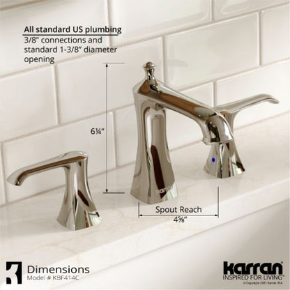 Woodburn 8" Widespread Bathroom Lavatory Faucet