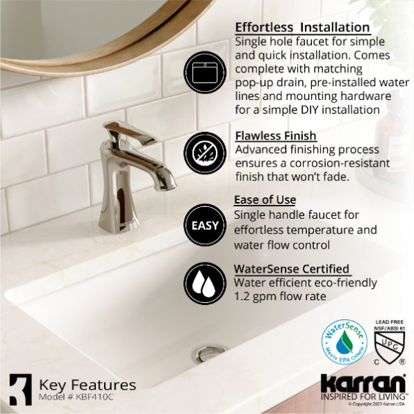 Woodburn Bathroom Lavatory Faucet