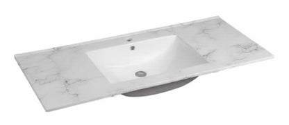 Calacatta Grey Printed Ceramic Integrated Vanity Top