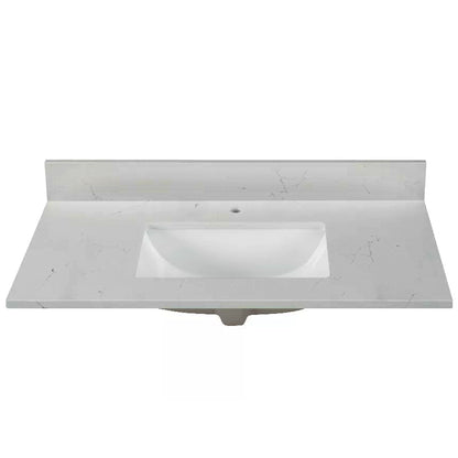 Carrara White Quartz Vanity Top