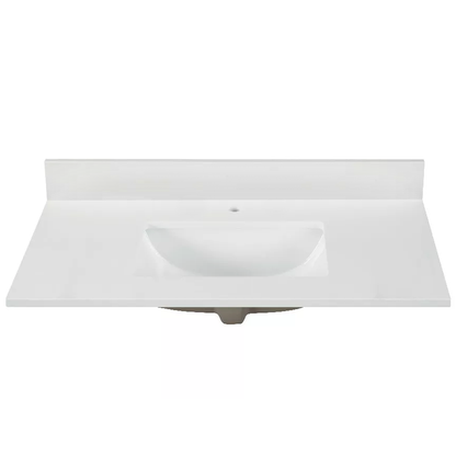 Carrara White Quartz Vanity Top