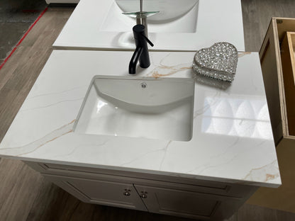 Fantasy Gold Quartz Vanity Top