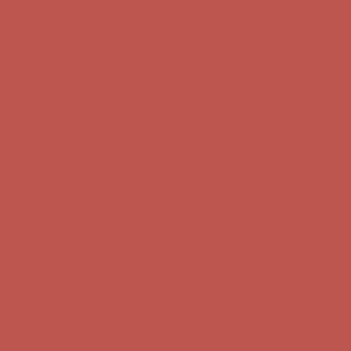 Luxe Pompei high gloss cabinet panel swatch showing the solid terracotta red finish