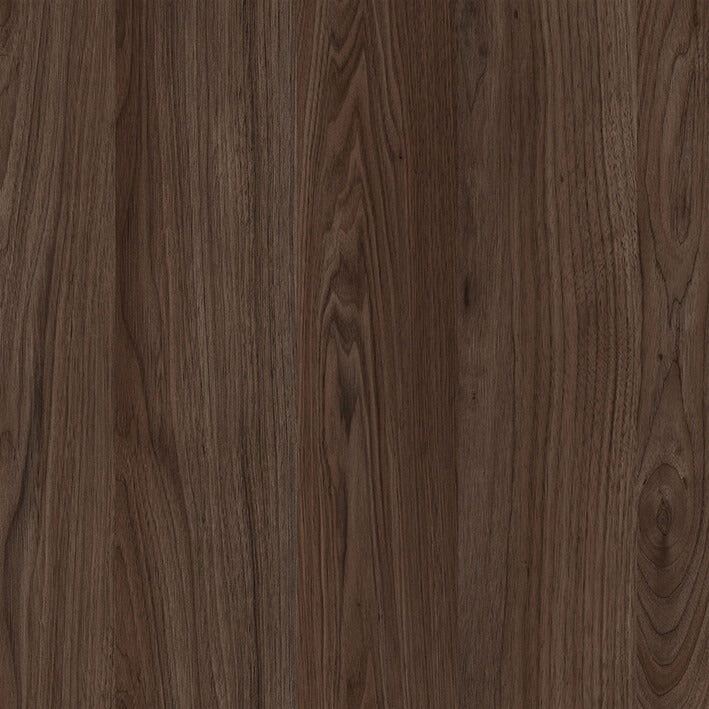 Luxe Rosales 3 high gloss cabinet panel swatch showing the dark espresso woodgrain finish