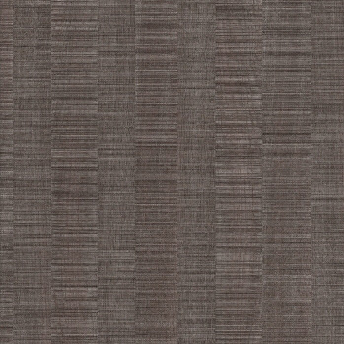 Syncron Frappe 3 textured cabinet panel swatch showing the gray brown woodgrain