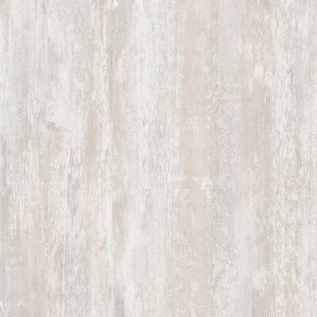 Syncron Ice 1 textured cabinet panel swatch showing the pale white woodgrain