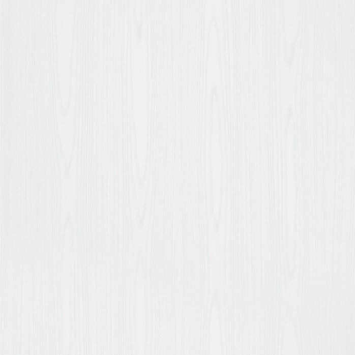 Syncron White Minerva textured cabinet panel swatch showing the white textured woodgrain