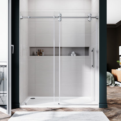 Lula Frameless Single Sliding Glass Shower Door