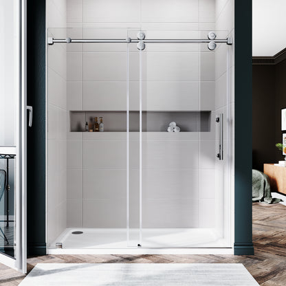 Lula Frameless Single Sliding Glass Shower Door