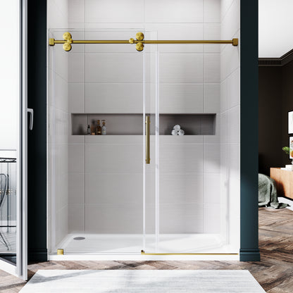 Lula Frameless Single Sliding Glass Shower Door