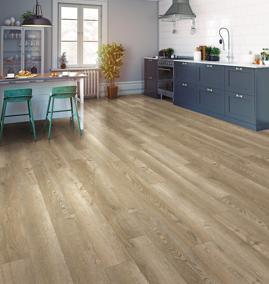 Glen Manor Honey waterproof SPC vinyl plank flooring, 22 mil wear layer, Uniclic click-lock, matte wood look