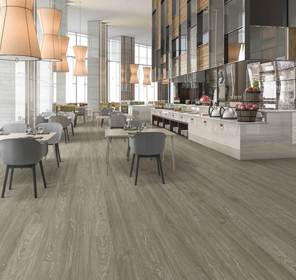 Pacific Acres Grove waterproof SPC vinyl plank flooring, 22 mil wear layer, micro-bevel edges, embossed matte