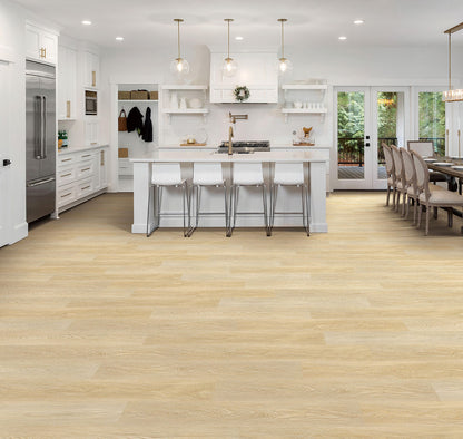 Pacific Acres Mountain waterproof SPC vinyl plank flooring, 22 mil wear layer, Uniclic click-lock, 6 mm core