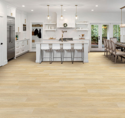 Pacific Acres Mountain waterproof SPC vinyl plank flooring, 22 mil wear layer, Uniclic click-lock, 6 mm core
