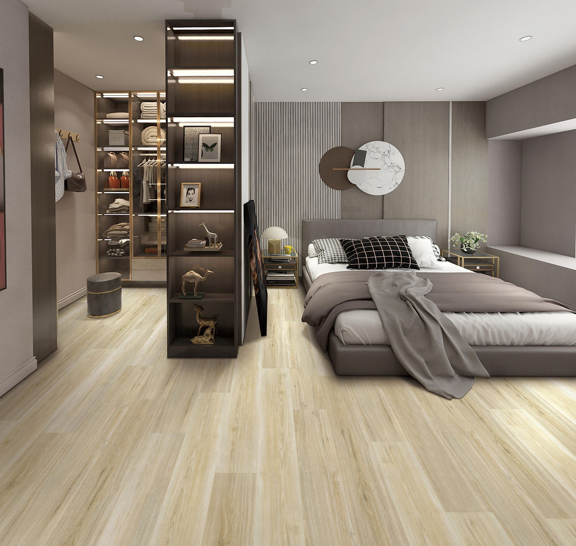Regal Heights Malibu waterproof SPC vinyl plank flooring, 22 mil wear layer, embossed matte finish, 6.5 mm core