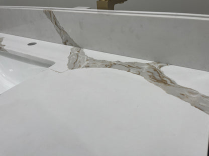 Calacatta Gold Quartz Vanity Top