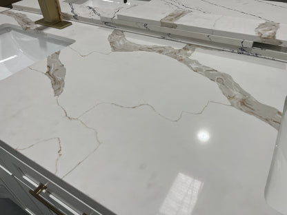 Calacatta Gold Quartz Vanity Top