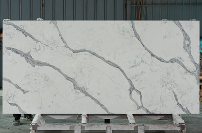 LX-Ashen Cascade Quartz Slab