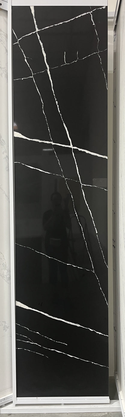 LX-Black Marquina Quartz Slab