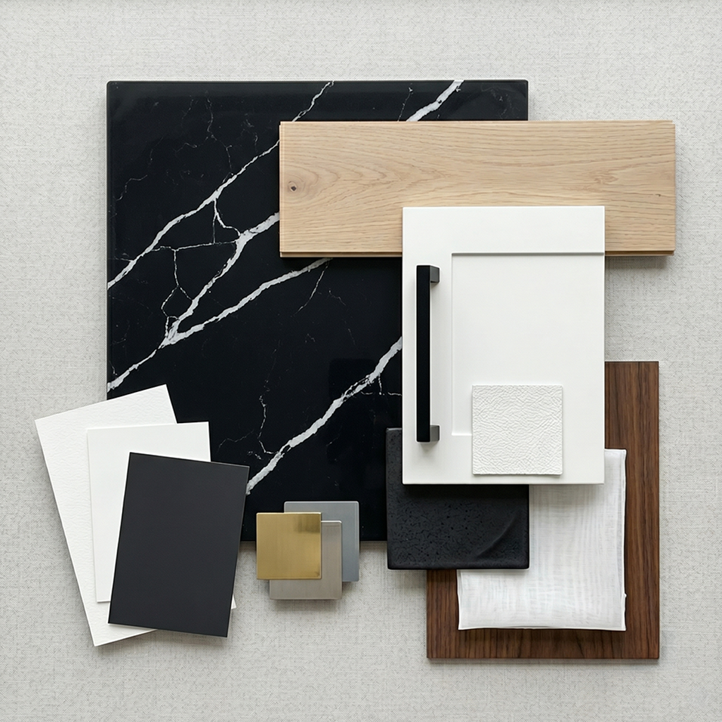 LX-Black Marquina Quartz Slab