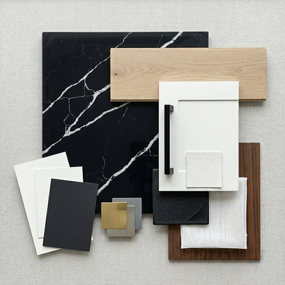LX-Black Marquina Quartz Slab
