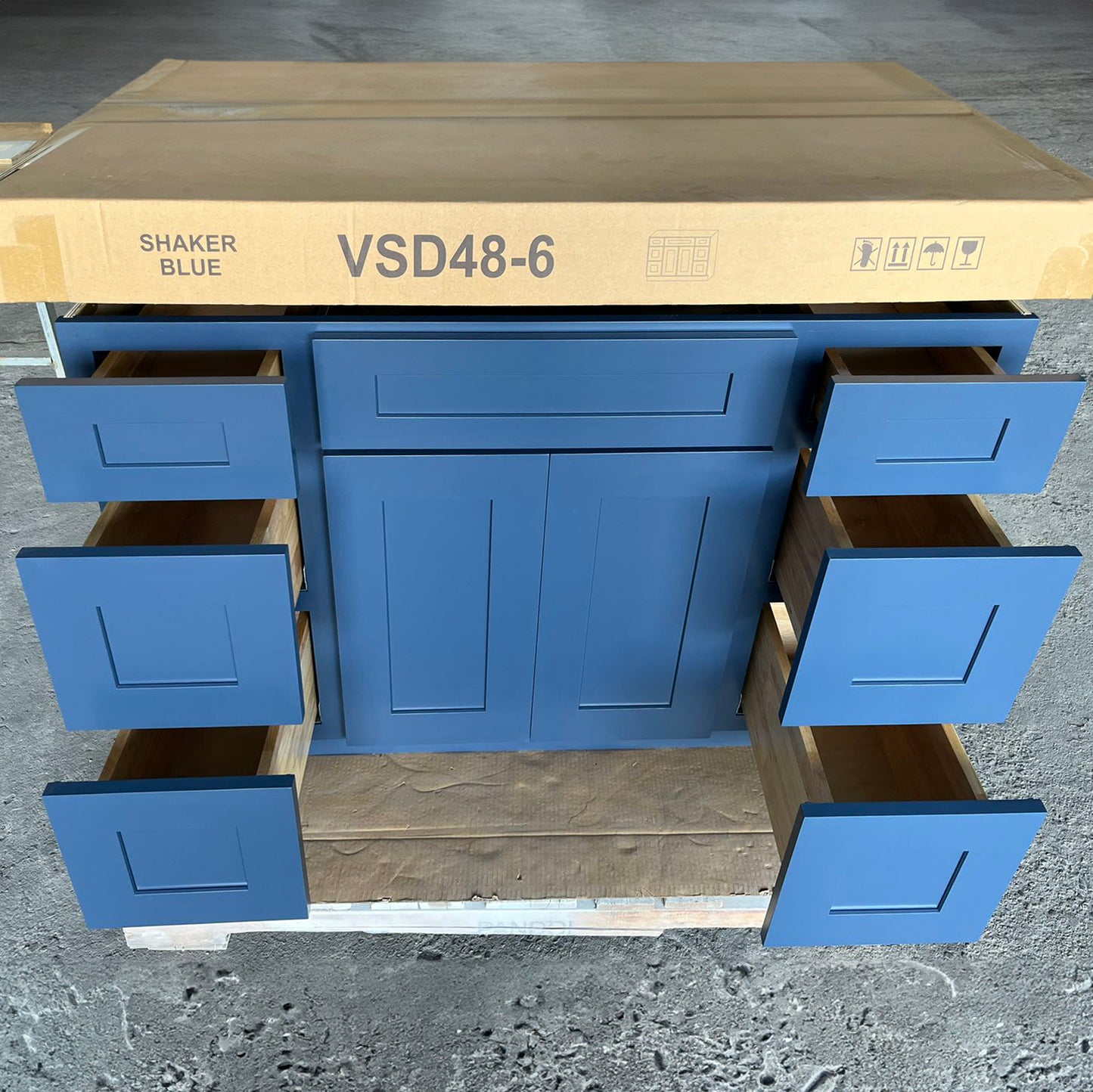 LX-Blue Shaker (Bathroom Vanity Only)