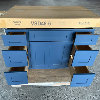 LX-Blue Shaker (Bathroom Vanity Only)