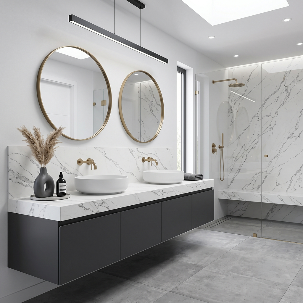 LX-Calacatta Coloma Quartz Slab