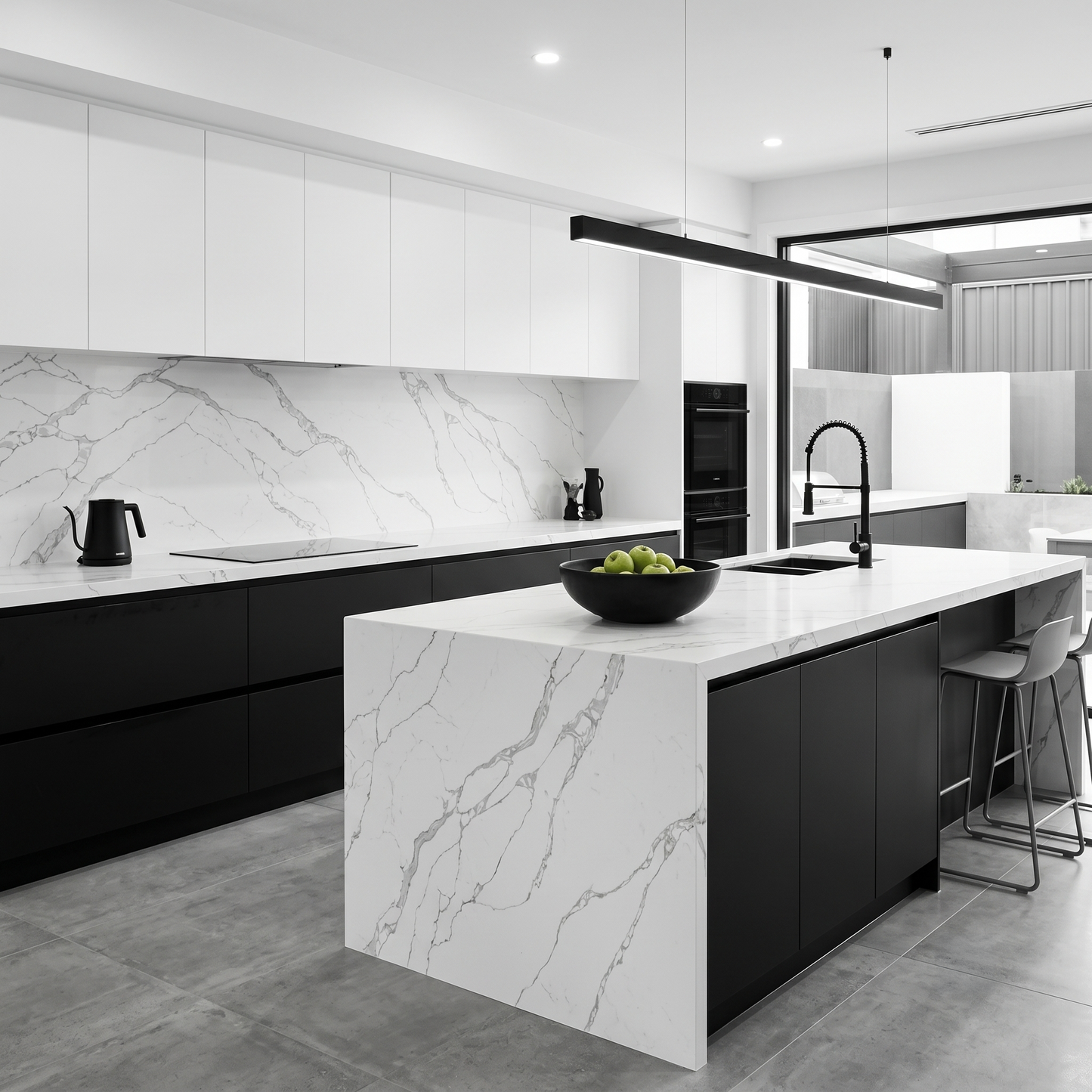 LX-Calacatta Coloma Quartz Slab