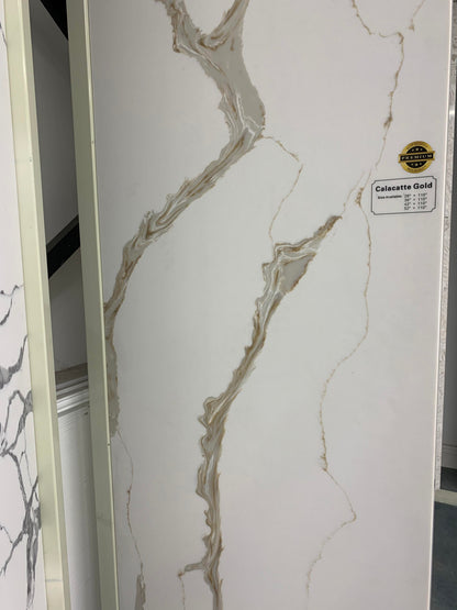 LX-Calacatta Gold Quartz Slab