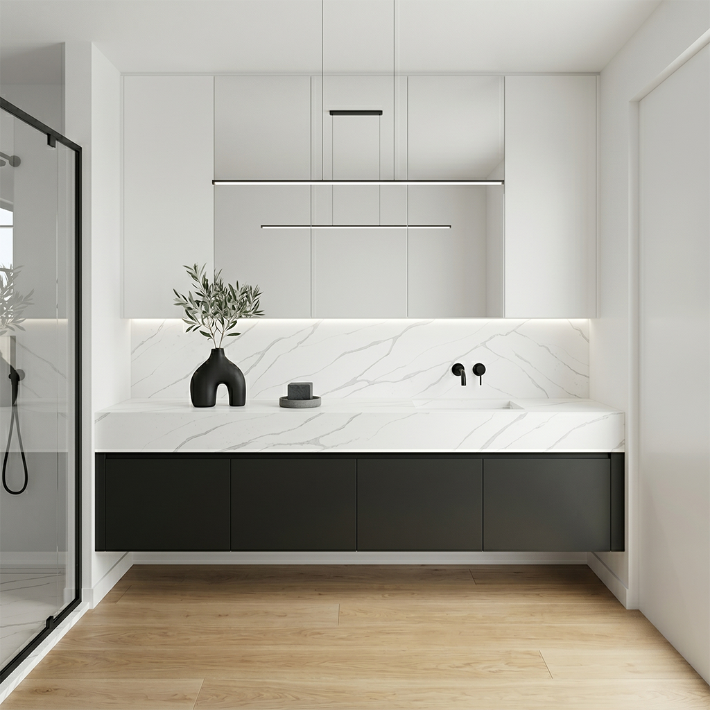 LX-Calacatta Snowridge Quartz Slab